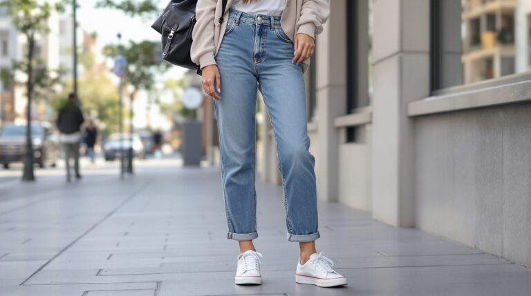 quelle chaussure avec jean mom