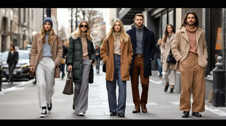 look pantalon large hiver