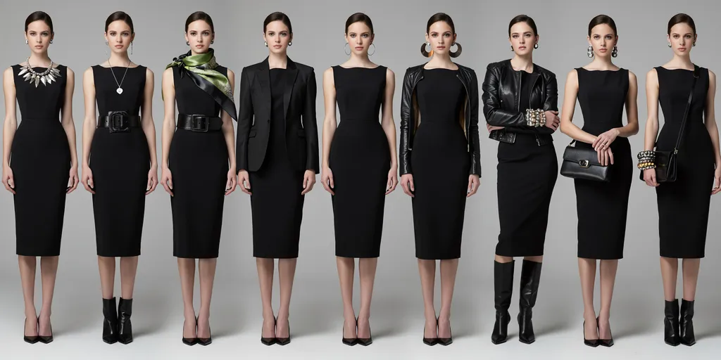comment accessoiriser une robe noire