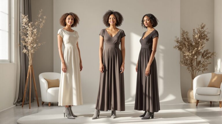 robe longue et bottes