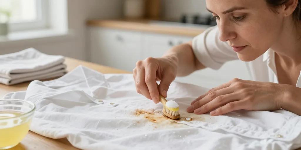 enlever une tache de rouille sur du coton