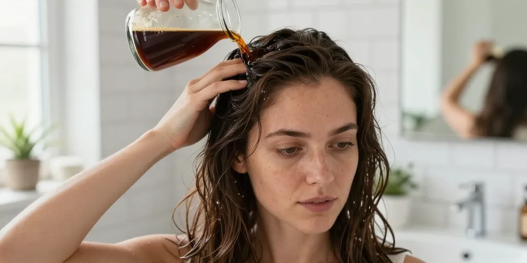 foncer ses cheveux naturellement avec du café
