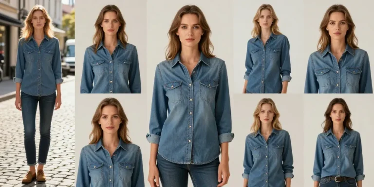 comment porter chemise jean femme