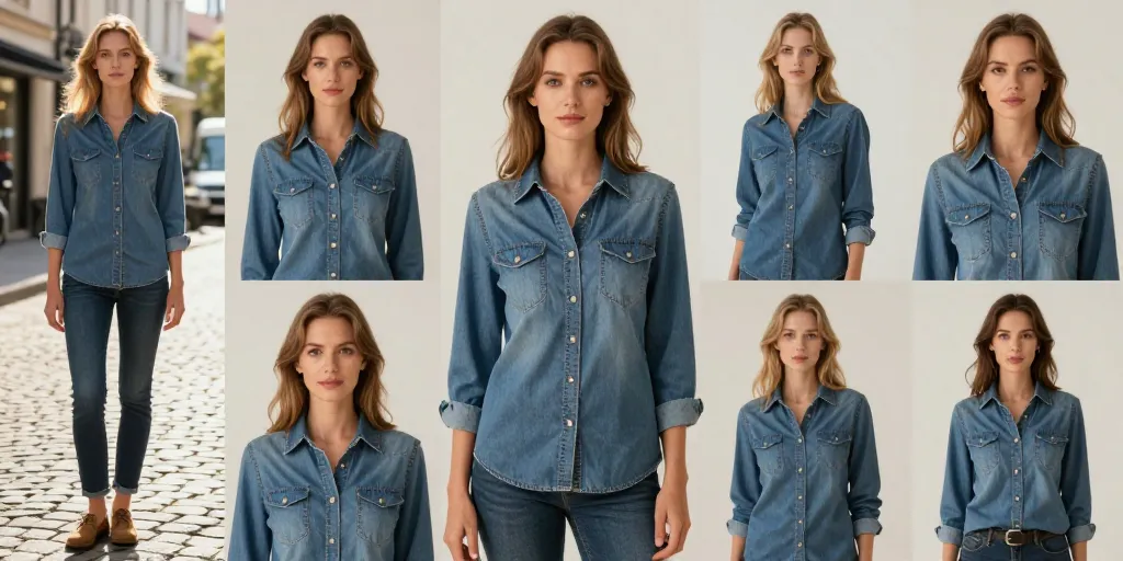 comment porter chemise jean femme