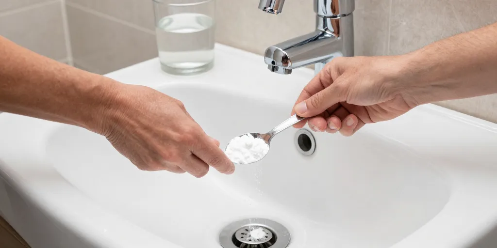 deboucher lavabo avec bicarbonate