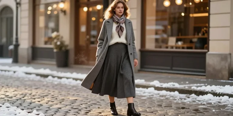 tenue jupe longue hiver