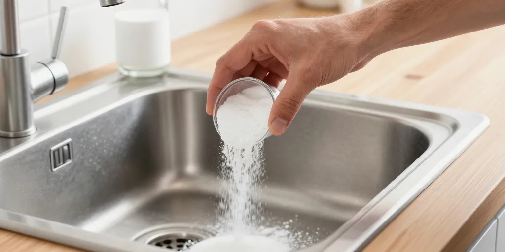 déboucher les canalisations avec du bicarbonate de soude