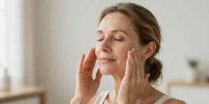 routine yoga du visage