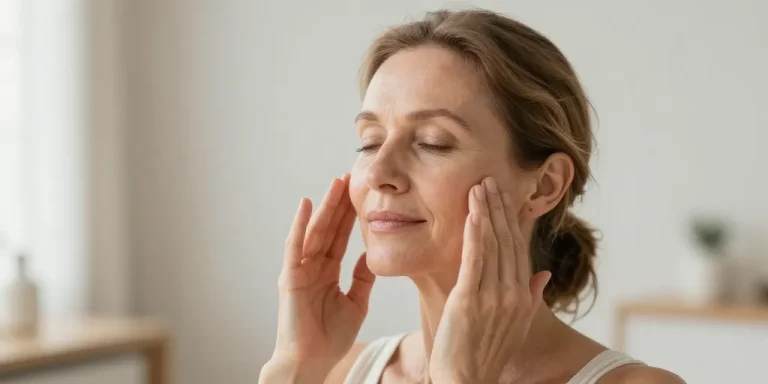 routine yoga du visage
