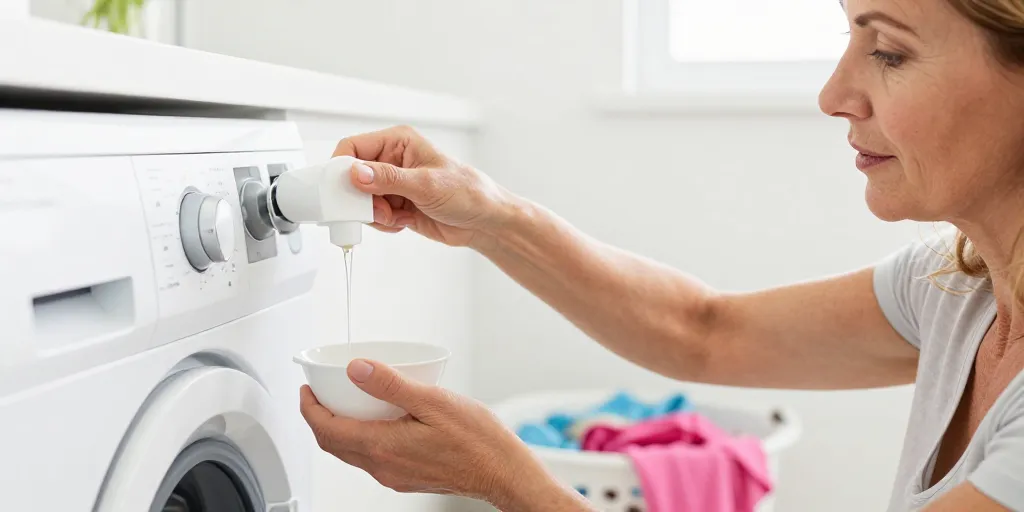 Vinaigre blanc : la quantité idéale pour fixer les couleurs de votre linge